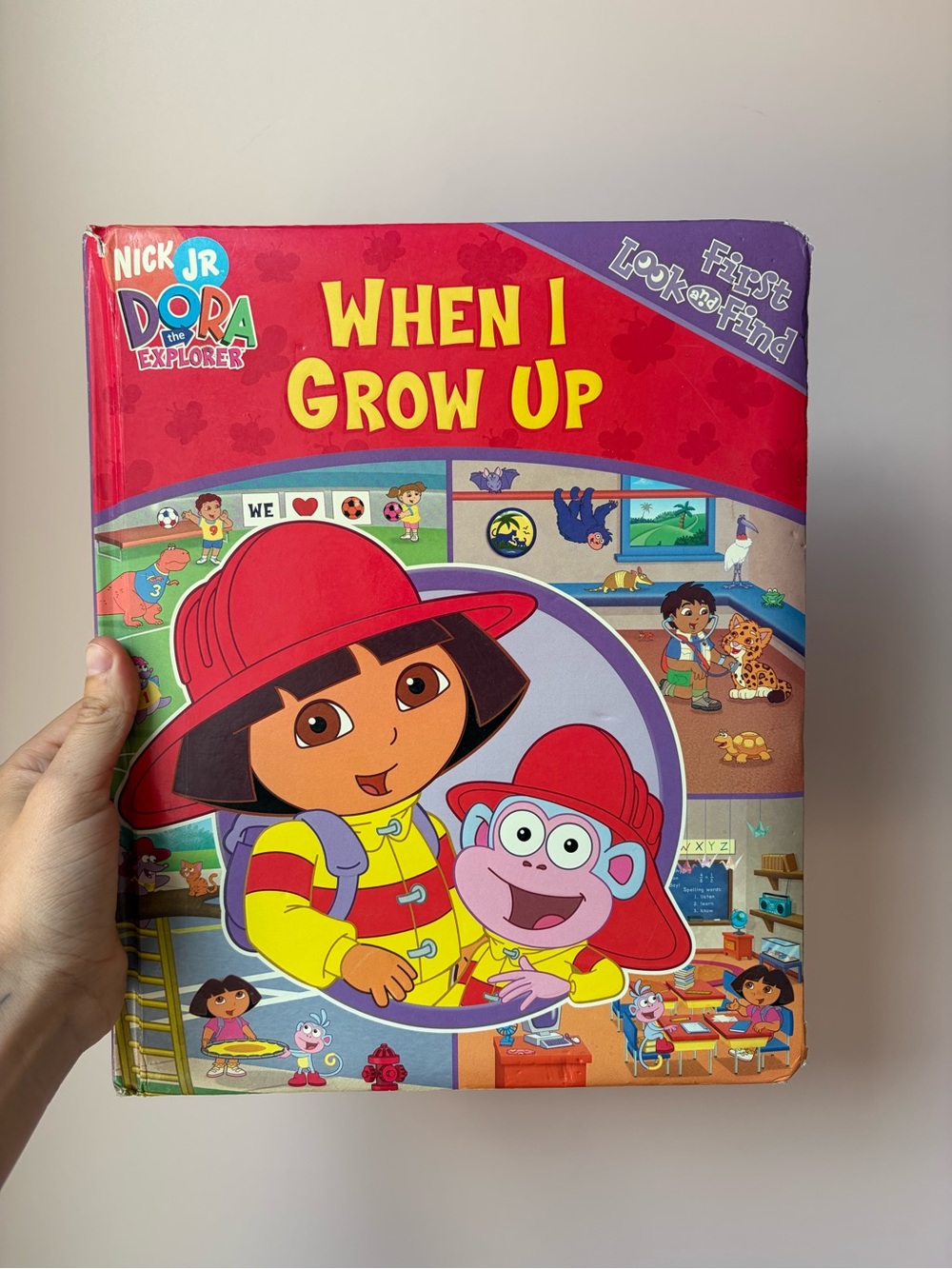 VINTAGE 2003 Dora the Explorer First Look and Find Book "When I Grow Up”